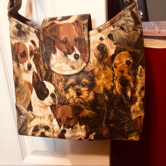 CUTE Handmade Canvas”Doggy” Purse! - Picture 12 of 15